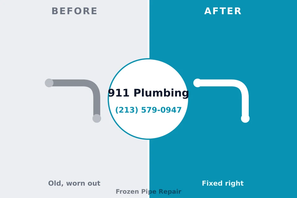 Before and after: plumbing repair Ashland, AL